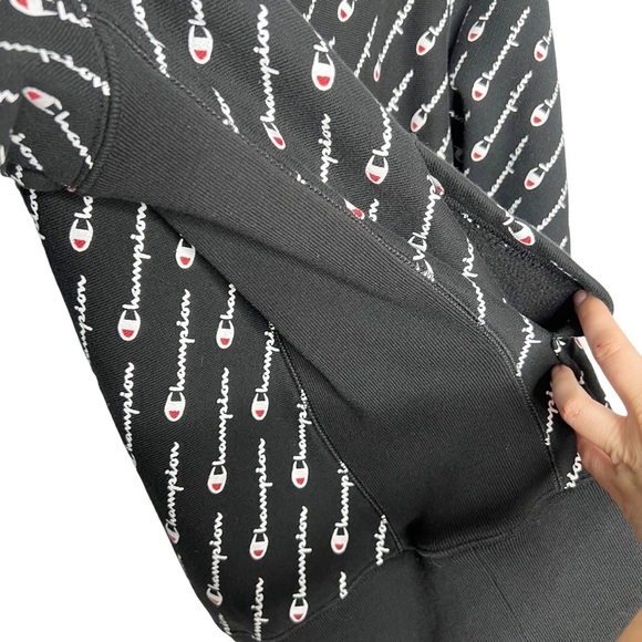 Champion Reverse Weave Diagonal All Over Print Hooded Sweatshirt - Picture 9 of 15